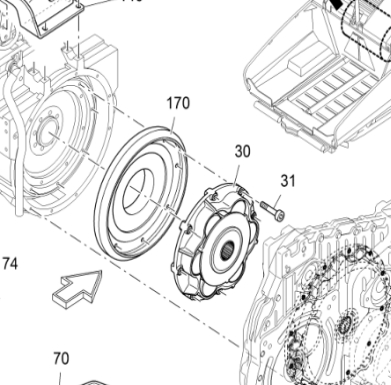 Vögele flywheel coupling 2278760