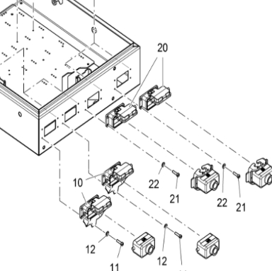 Paver computer box socket 3515010103