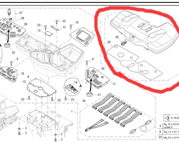 Paver console guard board 202841