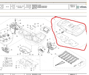 Main control panel guard board of paver 2063129