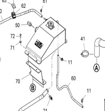 Water level control sensor for paver 2180115