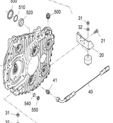 Vögele transfer box assembly 2464739