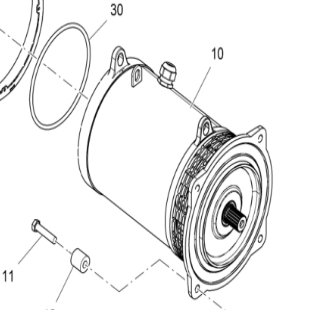 Paver heating motor 2181135
