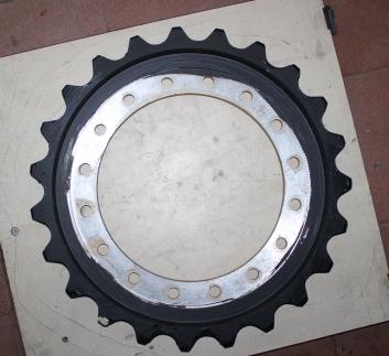 Traveling track drive wheel