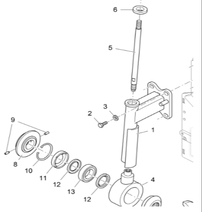 Vögele main engine hanger 4611402214