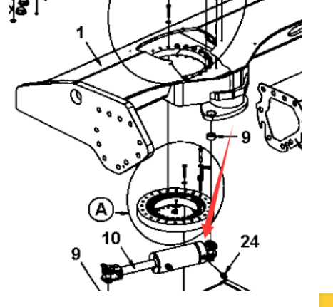 Danapak roller wrong wheel oil cylinder manufactur