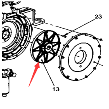 Danapak roller engine flywheel connecting plate pa