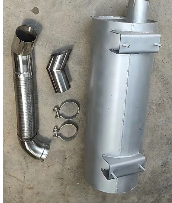 Danapak roller parts muffler assembly part number 