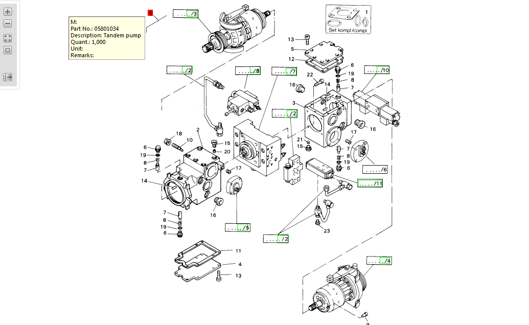 Bomag hydraulic pump 05801034