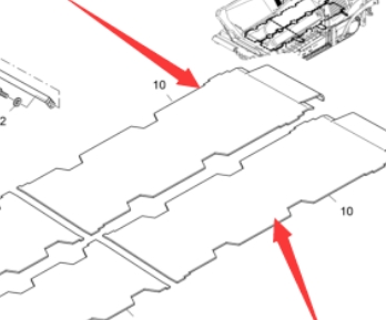 Rear feeding bottom plate 2032006