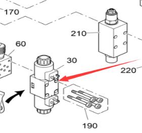 Spiral lift cylinder solenoid valve 9653951011