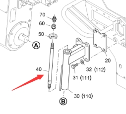 Host hanger connection shaft 4602022624