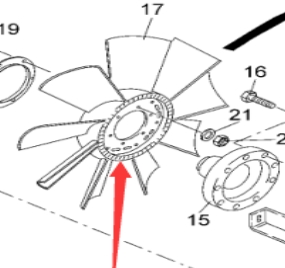 Engine fan 461145000