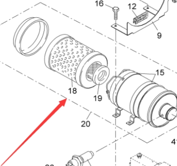 Air filter assembly 4624082208