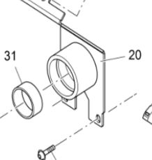 Side control box lower cover 2459968