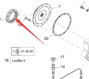 Flywheel coupling 2013265