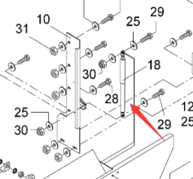 Side door gas spring 4606042110