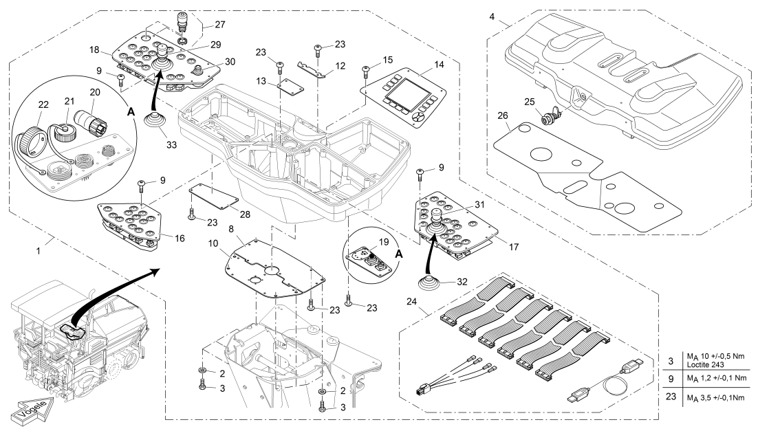 SET OF CABLES: CONTROL DESK2063523	