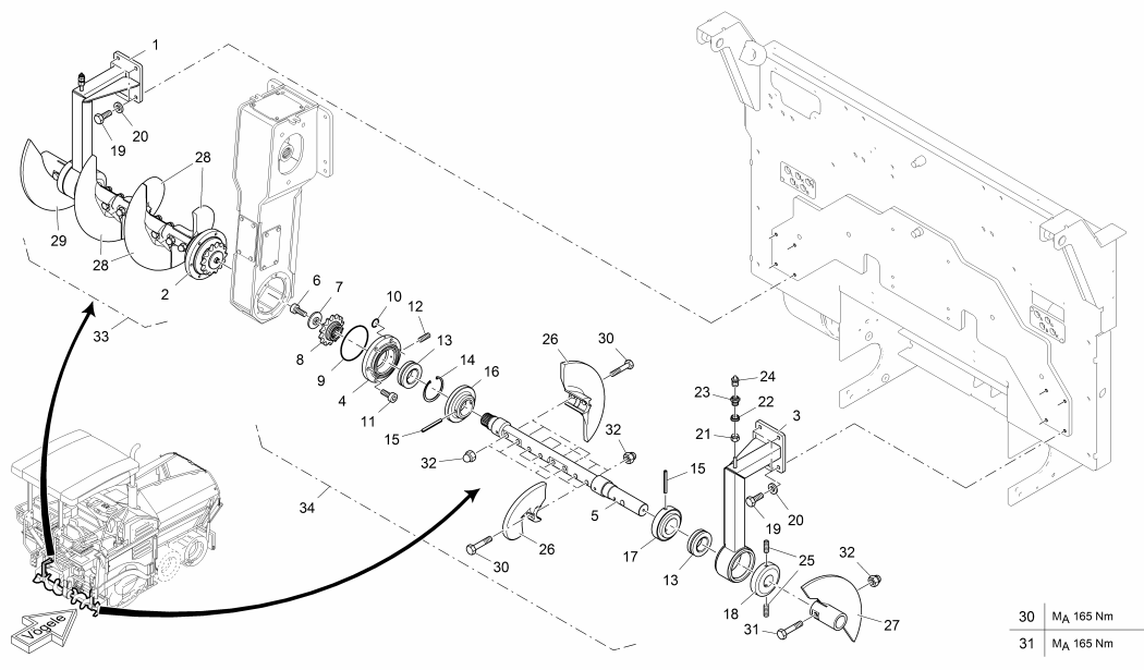 AUGER SHAFT, RIGHT SIDE	2235156